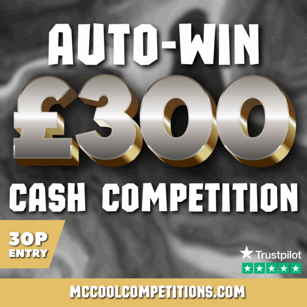 £300 AutoWin - Low Odds Cash Comp (30p Entry)